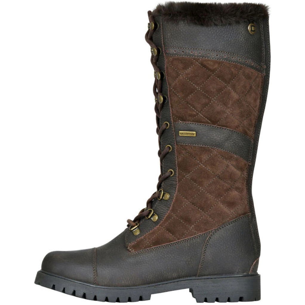 2026 Dublin Femmes Yukon Bottes En Patchwork 1029965 - Chocolate